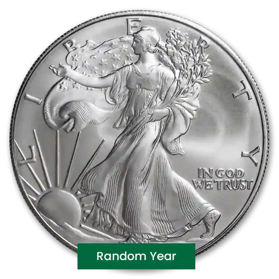 Buy 1 oz American Silver Eagle Coin BU Bullion Bullion