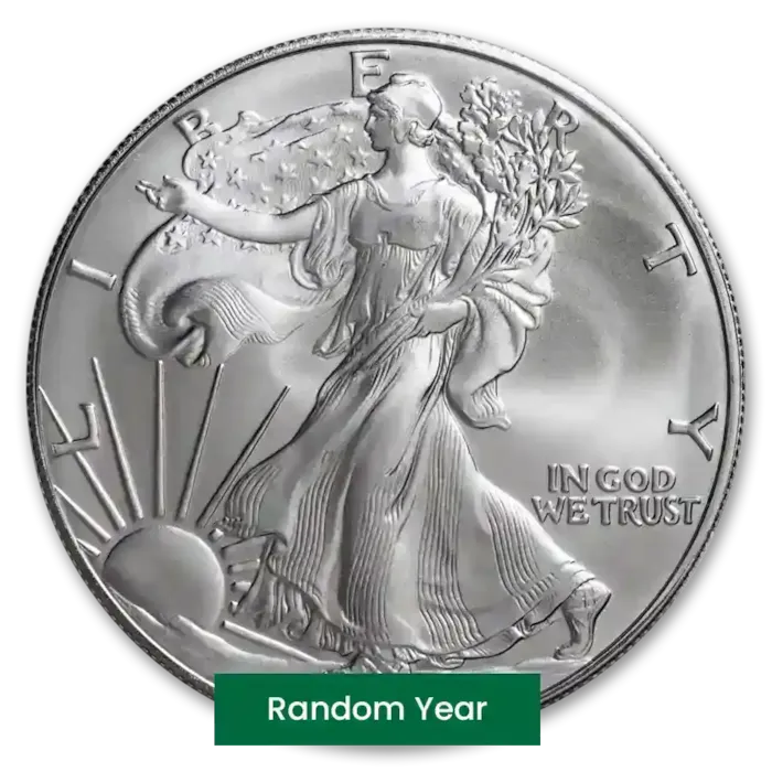 Buy 1 oz American Silver Eagle Coin BU | Bullion.com | Bullion.com