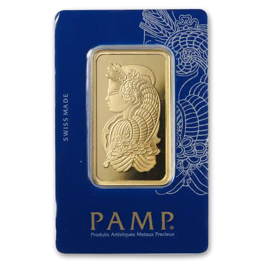 50 Gram Gold PAMP Suisse Fortuna Veriscan Bar | Bullion.com | Bullion.com