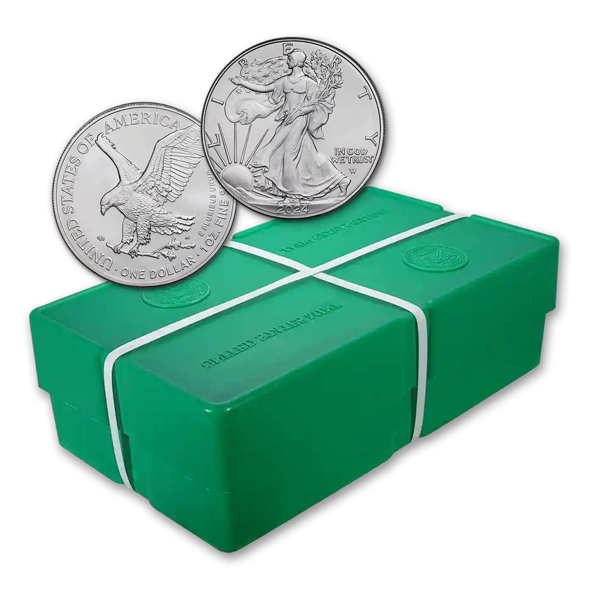 Buy 2024 1 oz American Silver Eagle BU 500-Coin Monster Box (Sealed ...